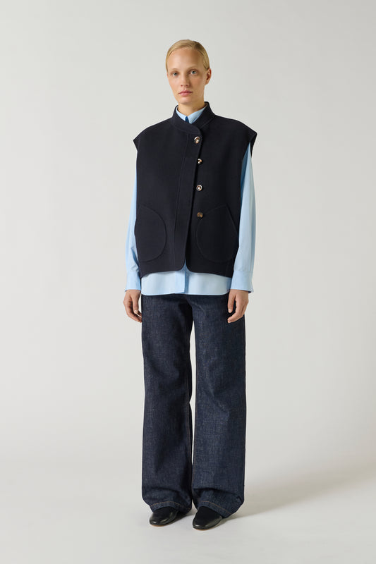 Blouson Adeline - Deep Navy - Laine - Femme