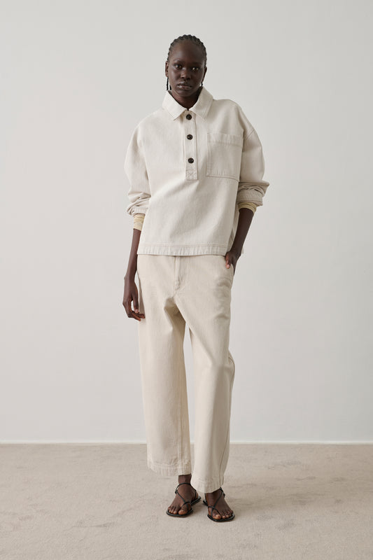 Chemise Austin - Blanc Grès - Coton - Femme