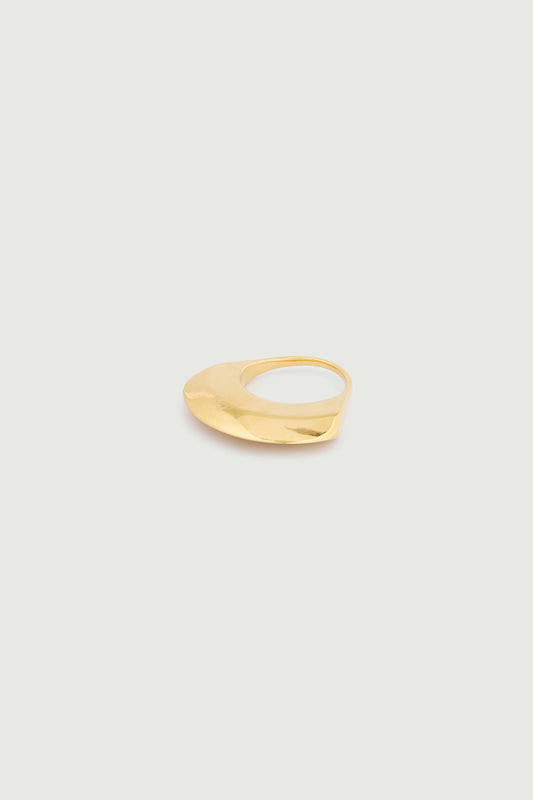Bague - Gold - Ligne Plate - Femme