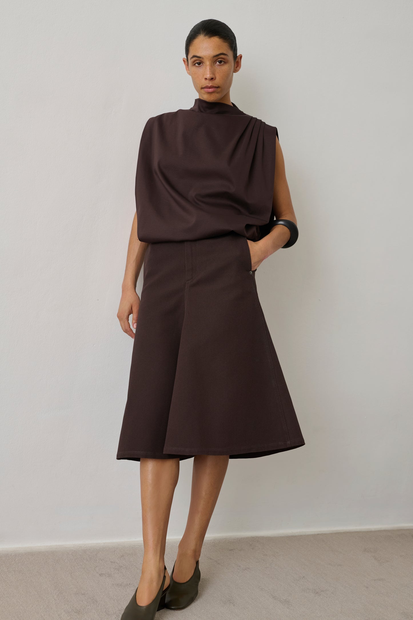 Jupe Hope - Marron Foncé - Coton - Femme