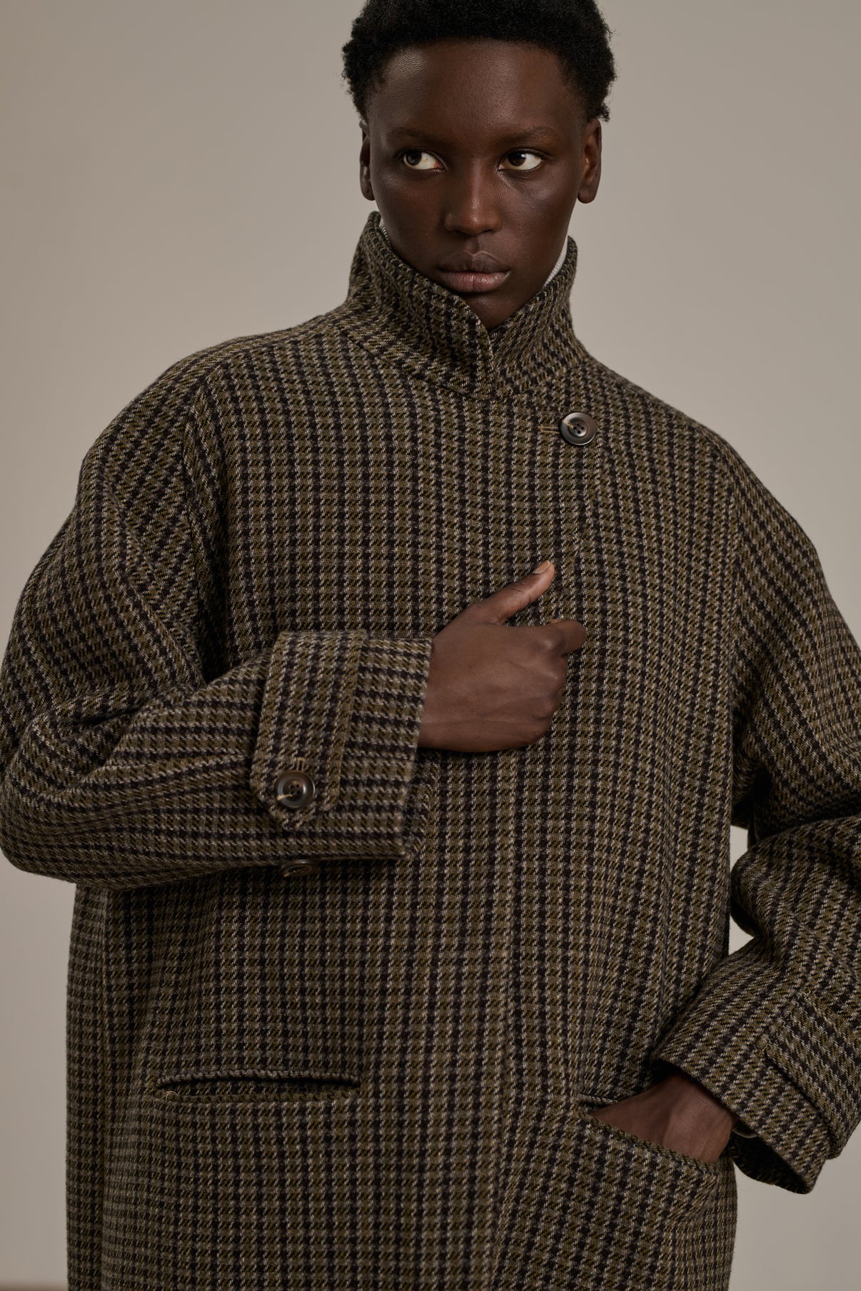 Manteau Oscar - Gris/Bronze - Laine - Femme vue 3