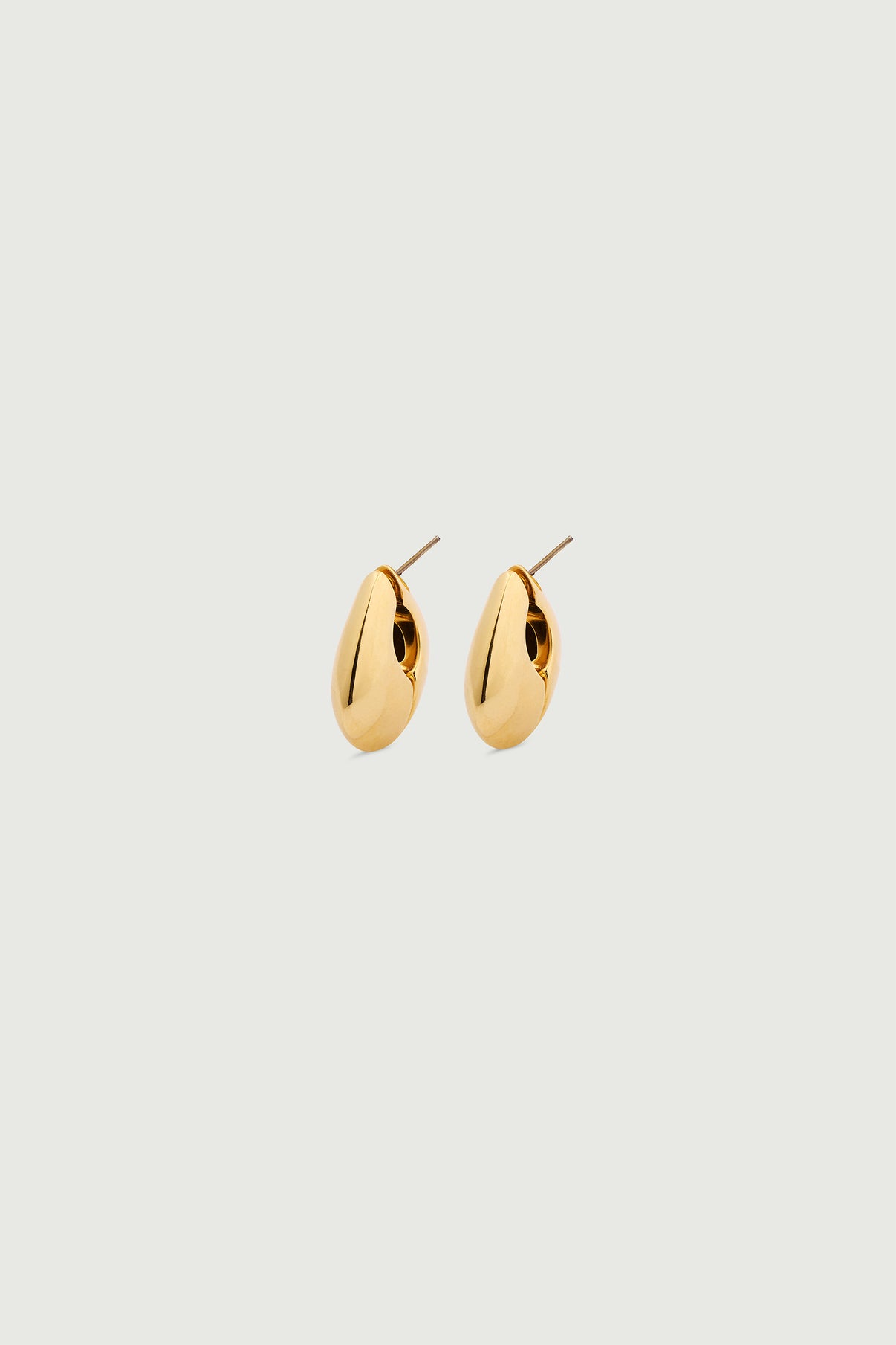 Boucles d'oreilles Mini - Gold - Ligne Plate - Femme vue 2